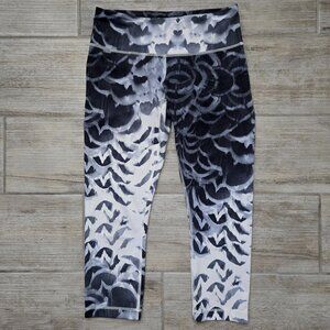 Lululemon Wonder Under Crop Leggings Women's Cloud Tie Dye Workout Gym Yoga 6